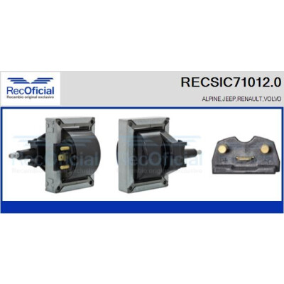 Bobine d'allumage RECSIC710120 RECOFICIAL