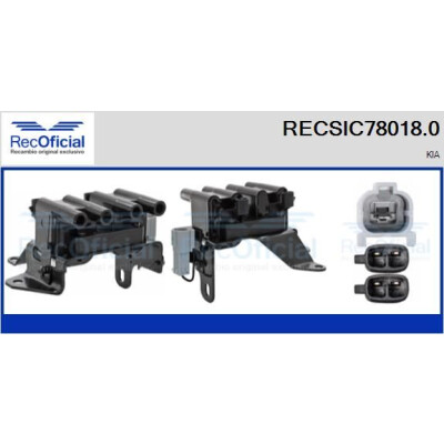 Bobine d'allumage RECSIC780180 RECOFICIAL