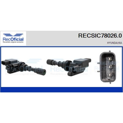 Bobine d'allumage RECSIC780260 RECOFICIAL