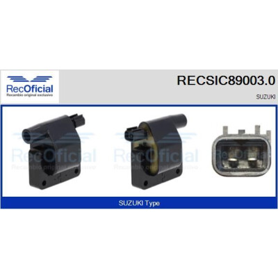 Bobine d'allumage RECSIC890030 RECOFICIAL