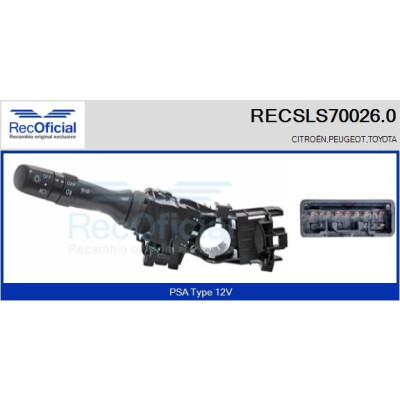 Commutateur de colonne de direction RECSLS700260 RECOFICIAL
