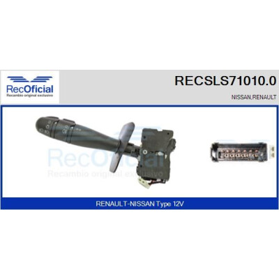 Commutateur de colonne de direction RECSLS710100 RECOFICIAL