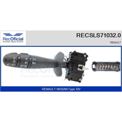 Commutateur de colonne de direction RECSLS710320 RECOFICIAL