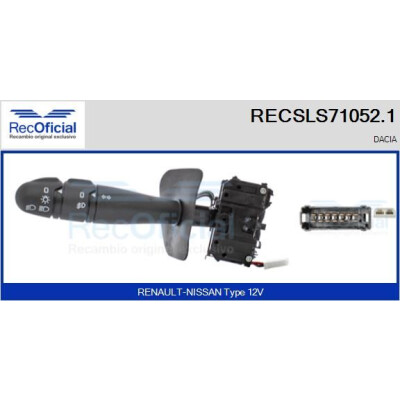 Commutateur de colonne de direction RECSLS710521 RECOFICIAL