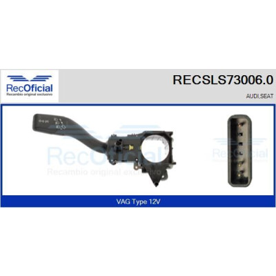 Commutateur de colonne de direction RECSLS730060 RECOFICIAL