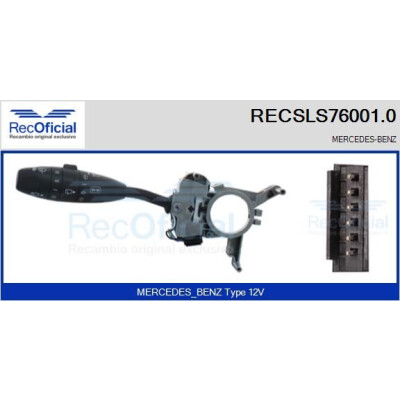 Commutateur de colonne de direction RECSLS760010 RECOFICIAL