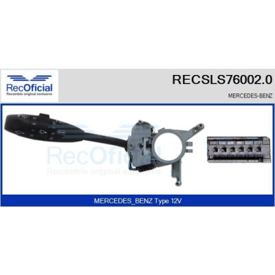 Commutateur de colonne de direction RECSLS760020 RECOFICIAL