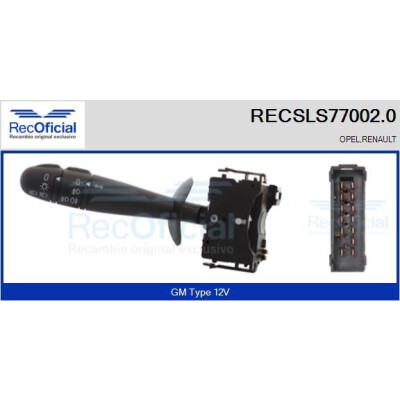 Commutateur de colonne de direction RECSLS770020 RECOFICIAL