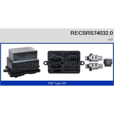 Résistance, pulseur d'air habitacle RECSRS740320 RECOFICIAL