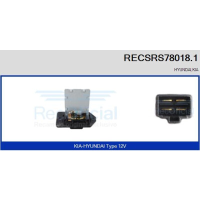 Résistance, pulseur d'air habitacle RECSRS780181 RECOFICIAL