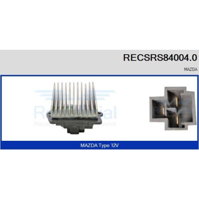 Résistance, pulseur d'air habitacle RECSRS840040 RECOFICIAL