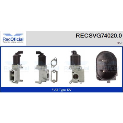 Vanne EGR RECSVG740200 RECOFICIAL