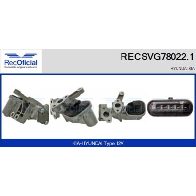 Vanne EGR RECSVG780221 RECOFICIAL