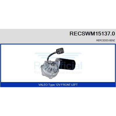 Moteur d'essuie-glace RECSWM151370 RECOFICIAL