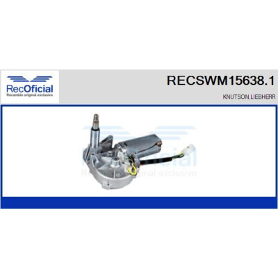 Moteur d'essuie-glace RECSWM156381 RECOFICIAL