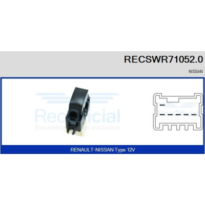 Interrupteur, lève-vitre RECSWR710520 RECOFICIAL