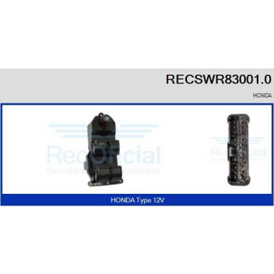 Interrupteur, lève-vitre RECSWR830010 RECOFICIAL