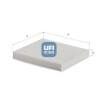 Filtre, air de l'habitacle 5362300 UFI