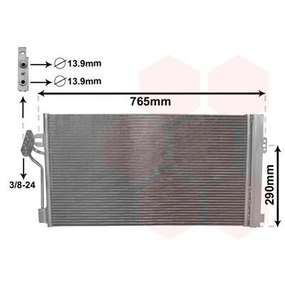 Condenseur, climatisation 30005352 VANWEZEL