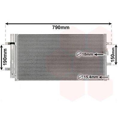 Condenseur, climatisation 03005352 VANWEZEL