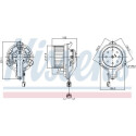 Pulseur d'air habitacle 87648 NISSENS