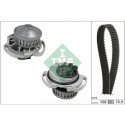 Pompe à eau + kit de courroie crantée 530071730 INA