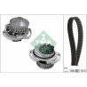 Pompe à eau + kit de courroie crantée 530071730 INA