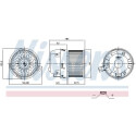 Pulseur d'air habitacle 87677 NISSENS
