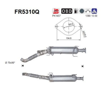 Filtre à particules / à suie, échappement FR5310Q AS