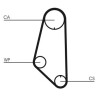Pompe à eau + kit de courroie crantée CT732WP1 CONTINENTAL CTAM
