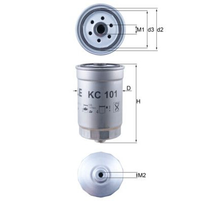 Filtre à carburant KC101 NAGARES