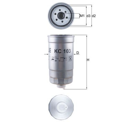Filtre à carburant KC103 NAGARES