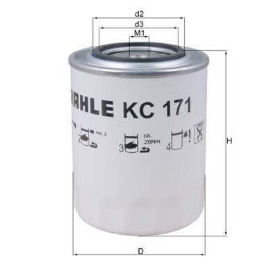 Filtre à carburant KC171 NAGARES