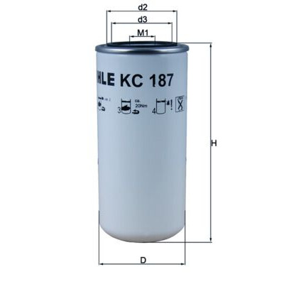 Filtre à carburant KC187 NAGARES