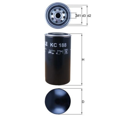 Filtre à carburant KC188 NAGARES