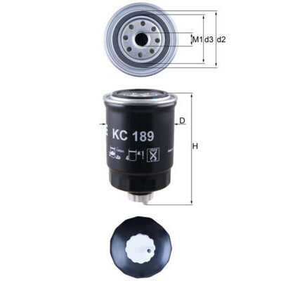 Filtre à carburant KC189 NAGARES