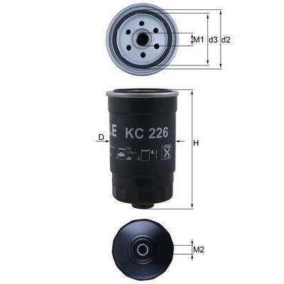 Filtre à carburant KC226 NAGARES