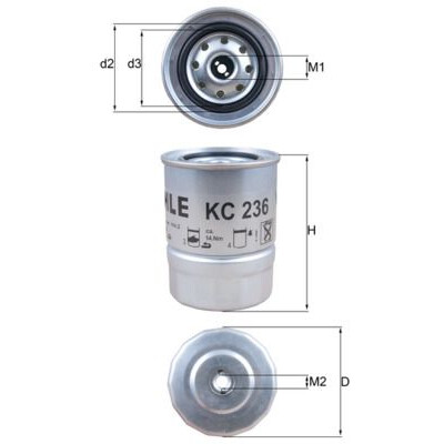 Filtre à carburant KC236 NAGARES