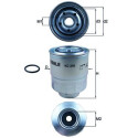 Filtre à carburant KC256D NAGARES