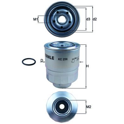 Filtre à carburant KC256D NAGARES