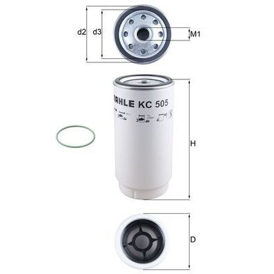 Filtre à carburant KC505D NAGARES