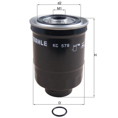 Filtre à carburant KC578D NAGARES