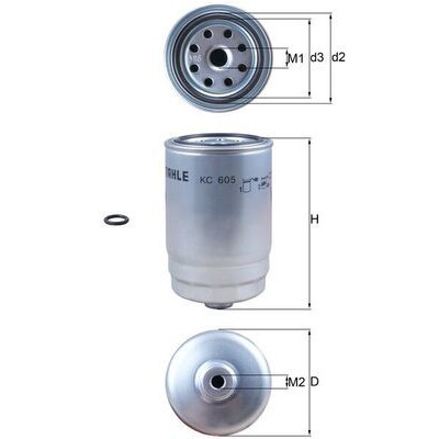 Filtre à carburant KC605D NAGARES