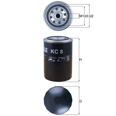 Filtre à carburant KC8 NAGARES