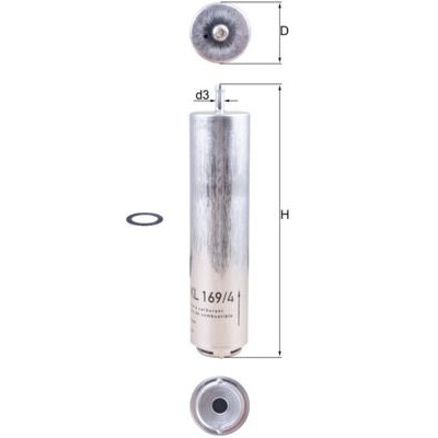 Filtre à carburant KL1694D NAGARES