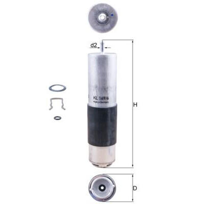 Filtre à carburant KL1696D NAGARES