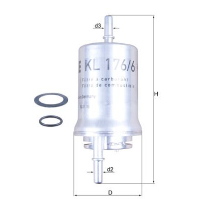 Filtre à carburant KL1766D NAGARES