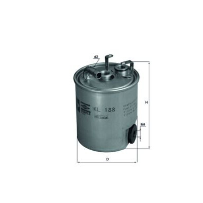 Filtre à carburant KL188 NAGARES