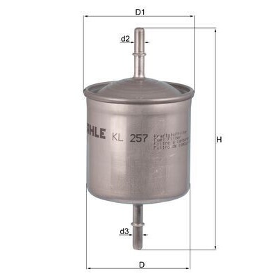 Filtre à carburant KL257 NAGARES
