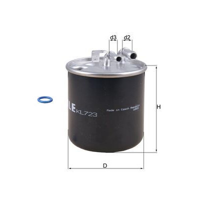 Filtre à carburant KL723D NAGARES